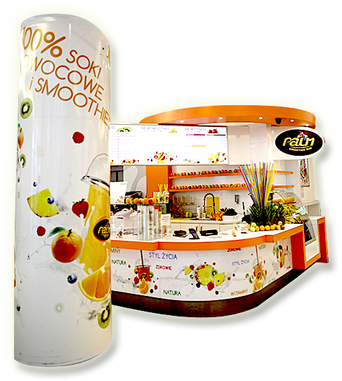Stoisko Palm Smoothie Bar w Galerii Rzeszów